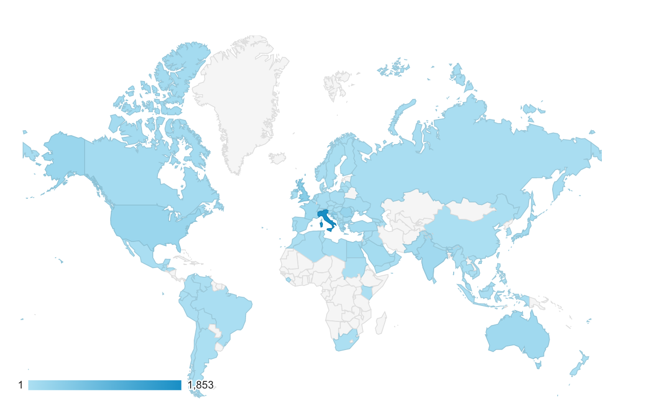 Periocampus Herald - Map of Herald readers